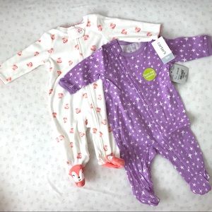 Bundle: 2️⃣ Footed Sleep and Play Pajama Bodysuit